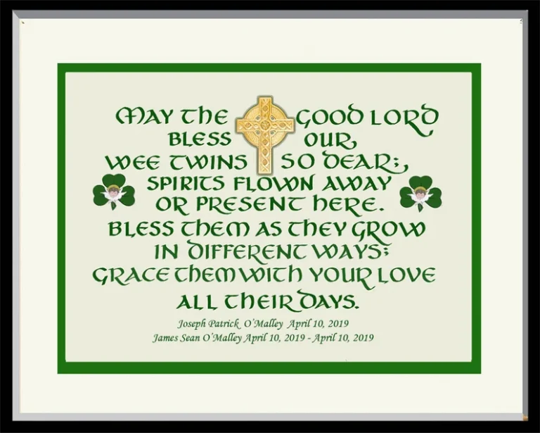 Irish Baby Blessing Print - Image 2