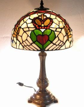 Claddagh tiffany lamp