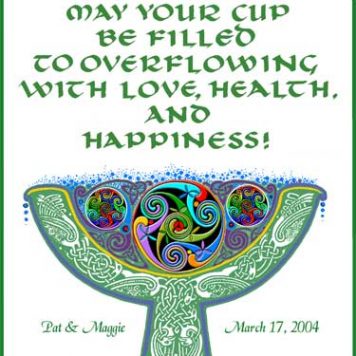 wedding blessing cup print