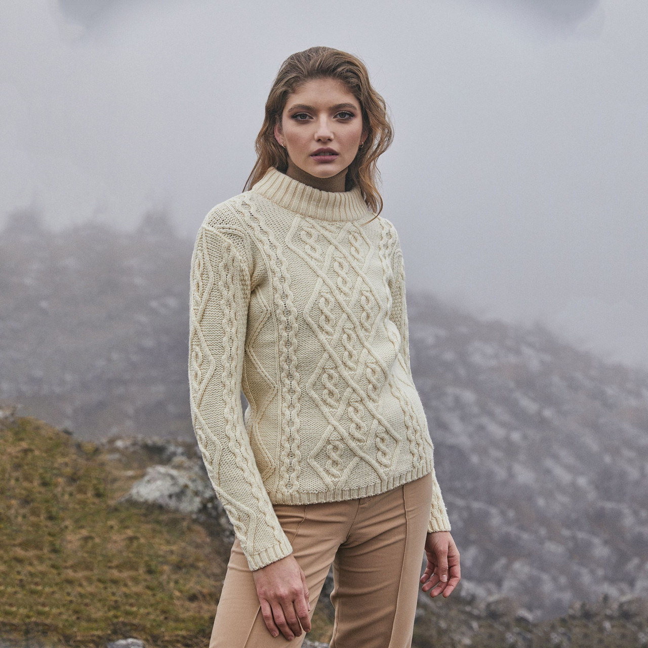 irish cable knit sweater