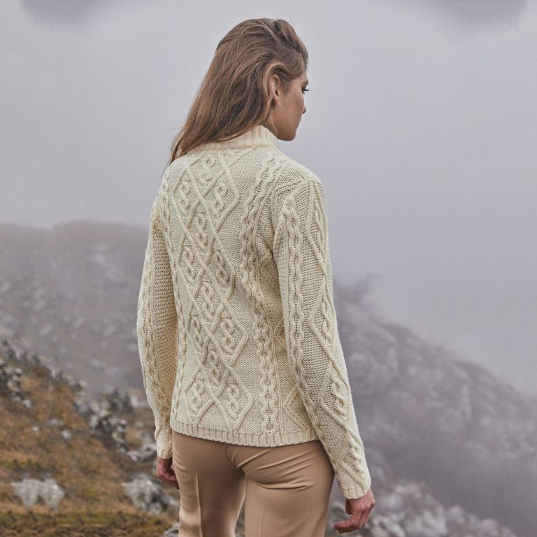 Aran Cable Knit Sweater - Image 2