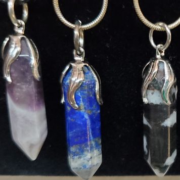 Wire Wrapped Stone Pendants