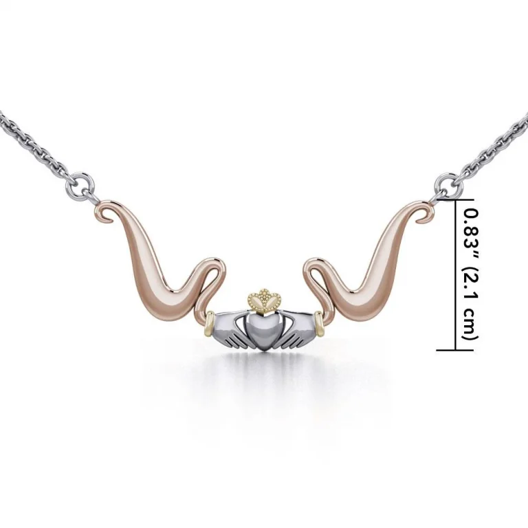 Claddagh Three Tone Necklace - Image 2