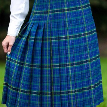 tartan pleated skirt