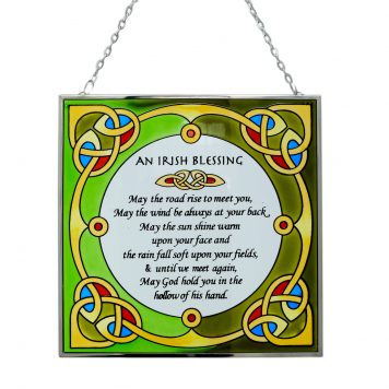 irish blessing glass