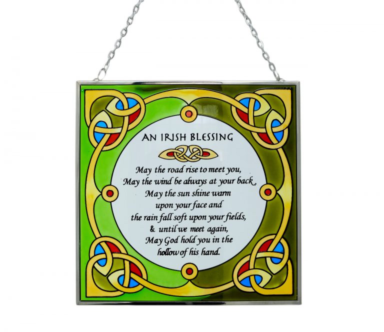 irish blessing glass