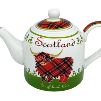 scot cow tea pot