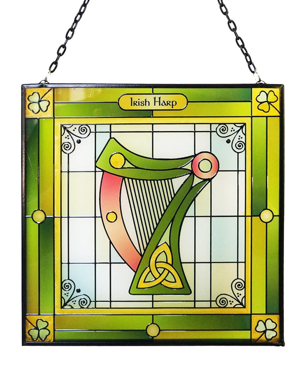 harp stained glass