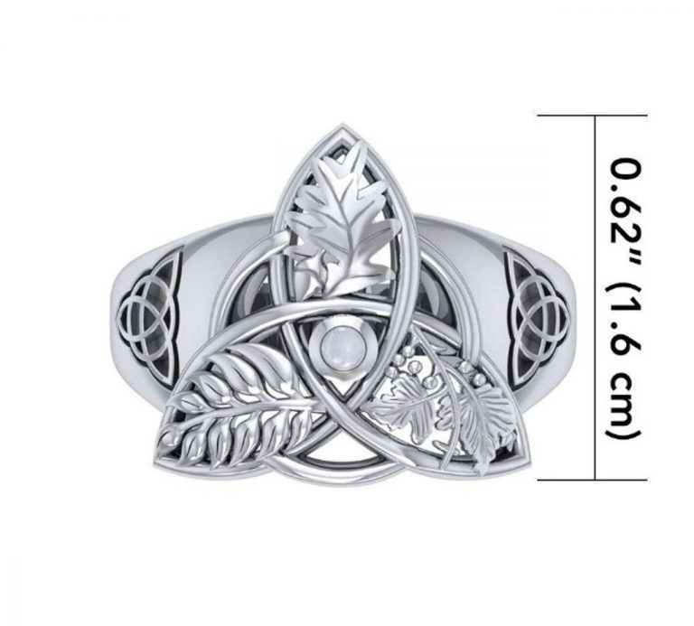 Moonstone Trinity Ring - Image 2