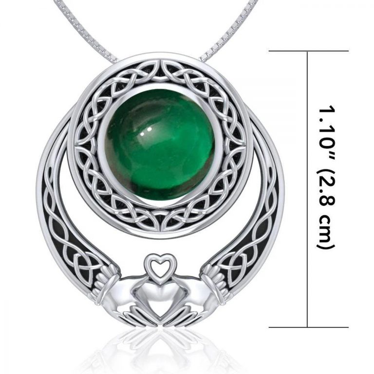 Emerald Claddagh Pendant - Image 2