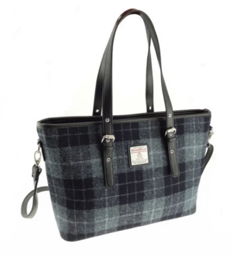 Harris Tweed Tartan Tote - Image 3