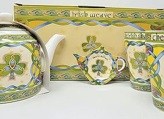 shamrock tea set